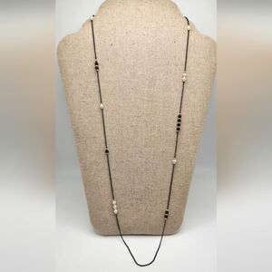 🆓️ FREE ADD ON TO BUNDLE Black Pearl Necklace Gothic Dressy Casual